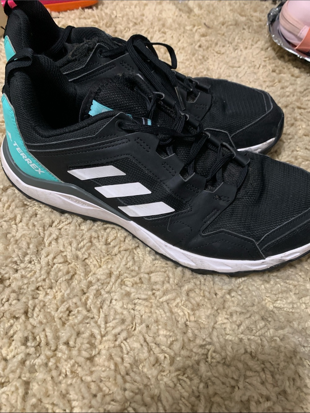 adidas Black and Teal Women's Trail hiking Sneakers